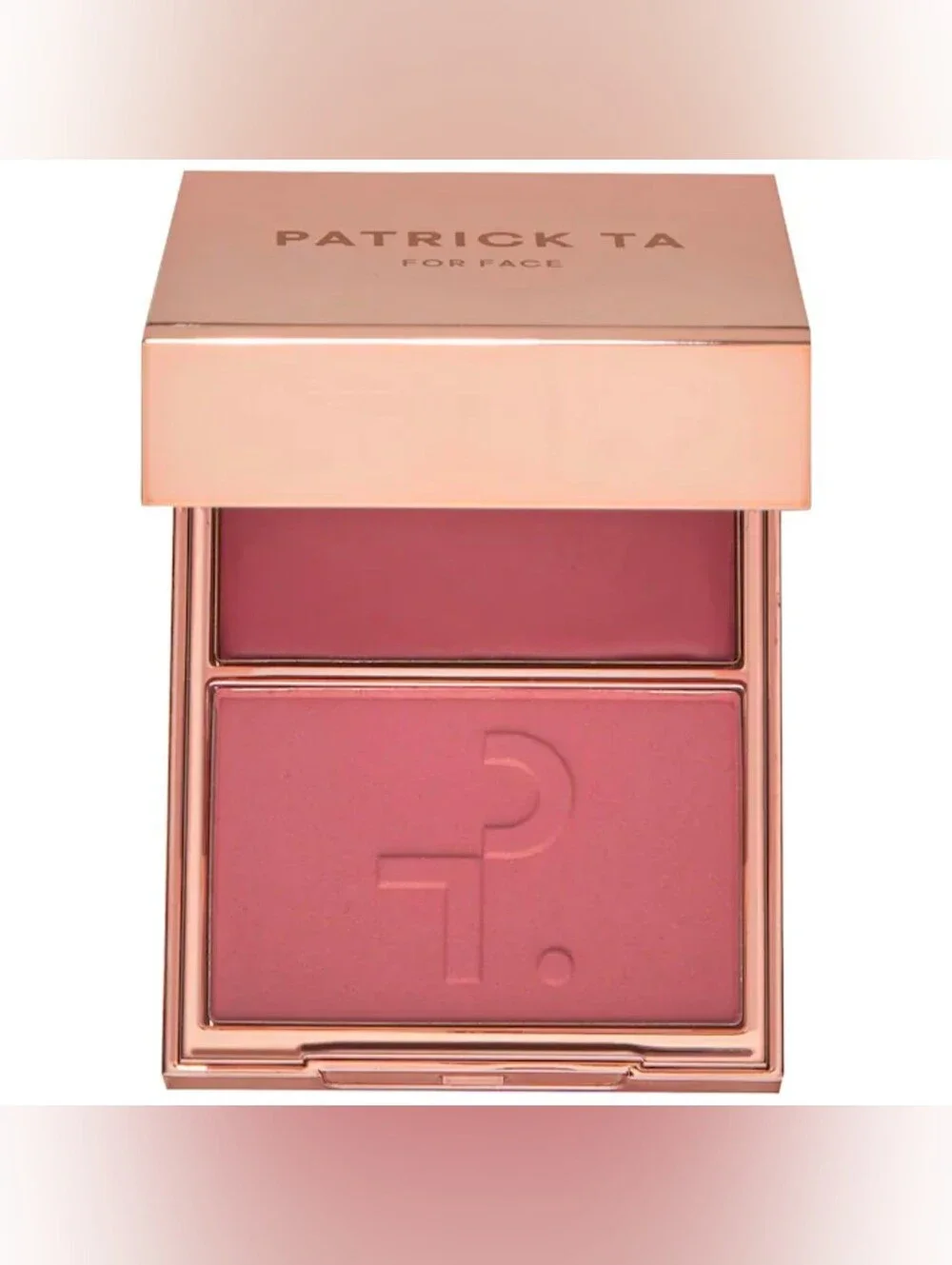 PATRICK TA Double-Take Crème & Powder Blush Duo:Color:She Goes To The Gym-New